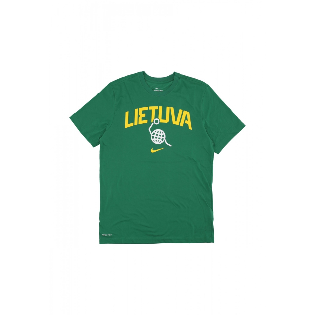 maglietta uomo olympic 2024 basketball tee team lithuania PINE GREEN/PINE GREEN/WHITE/TOUR YELLOW