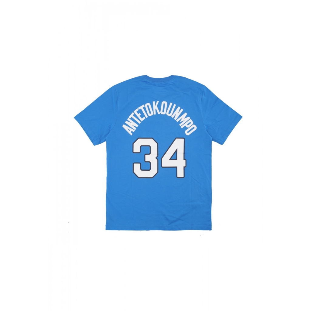 maglietta uomo basketball tee no 34 giannis antetounmpo team greece LT PHOTO BLUE