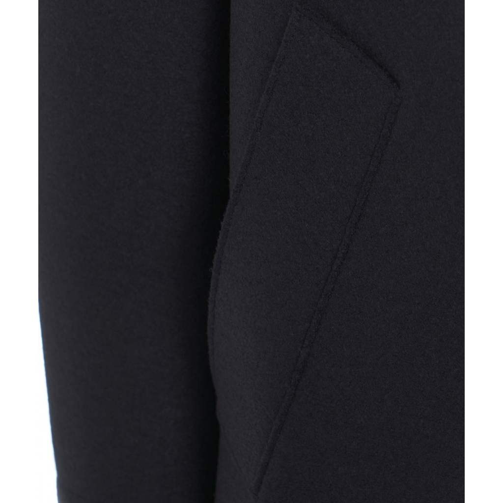 Cappotto in lana vergine pressata blu scuro