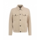Giacca in lana vergine pressata beige