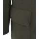 Cappotto in lana con cappuccio verde