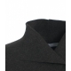 Cappotto kimono in lana pressata grigio scuro