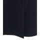 Cappotto kimono in lana pressata blu scuro