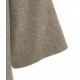 Cappotto kimono in lana pressata beige