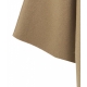 Cappotto kimono in lana pressata marrone chiaro