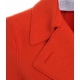 Cappotto doppiopetto in lana pressata arancione