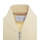 Bomber in lana pressata crema