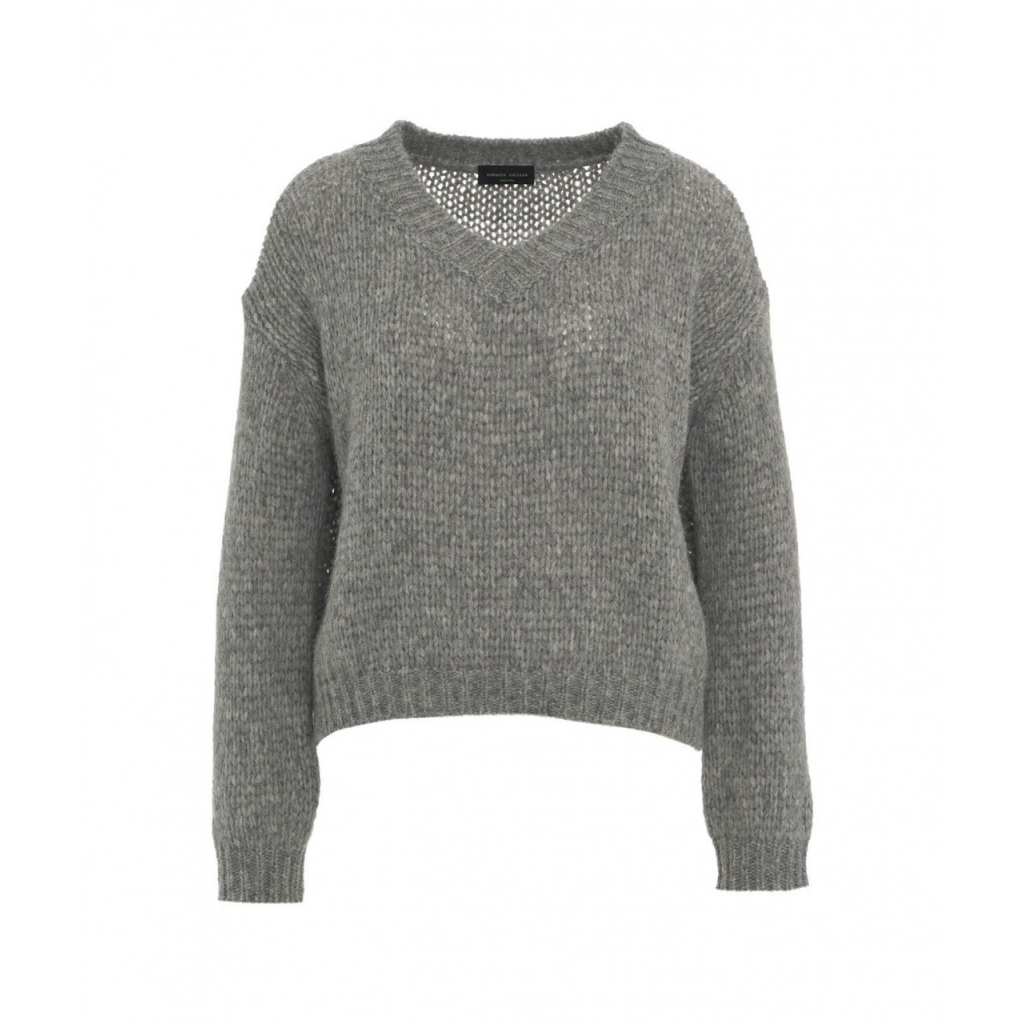 Maglione in misto lana grigio