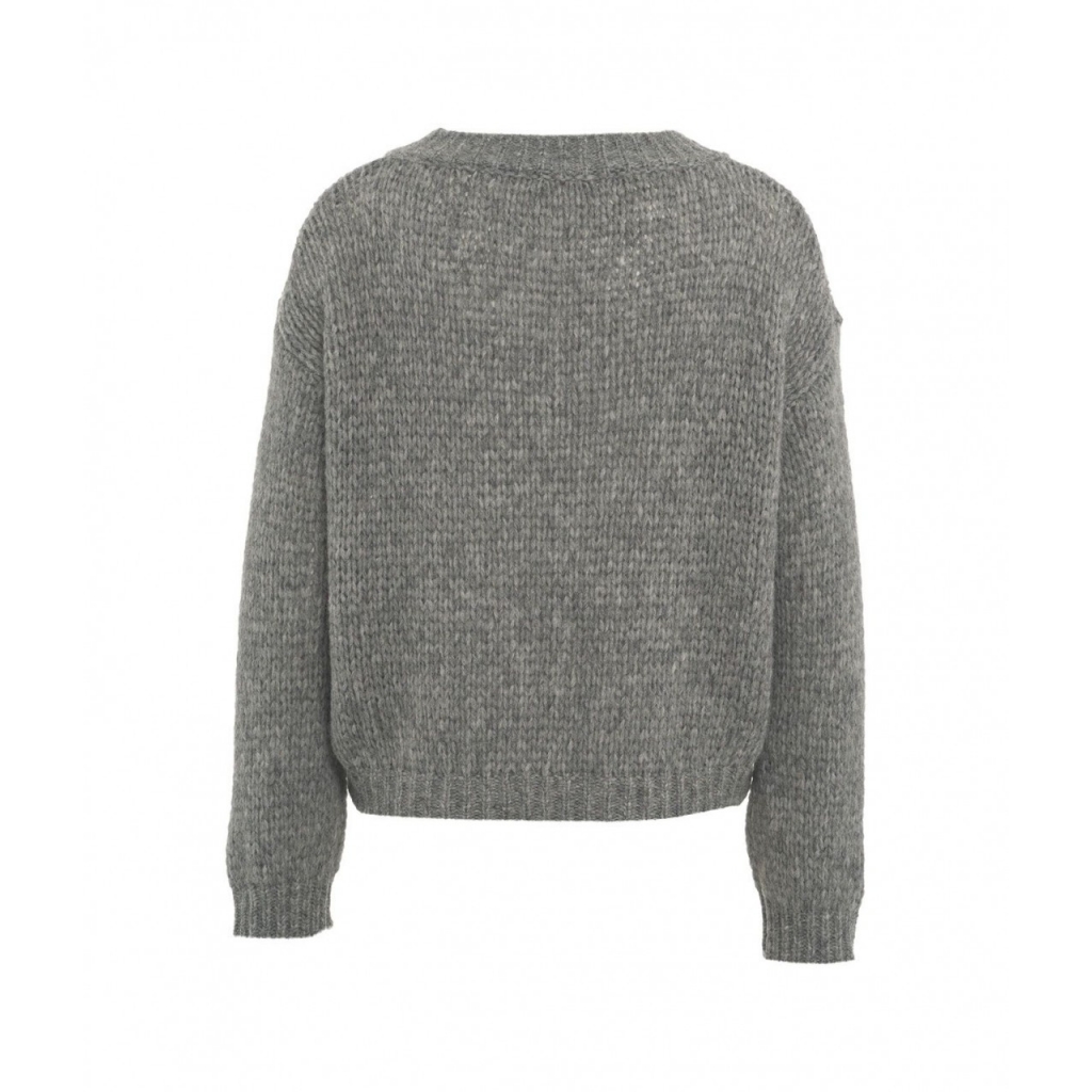 Maglione in misto lana grigio
