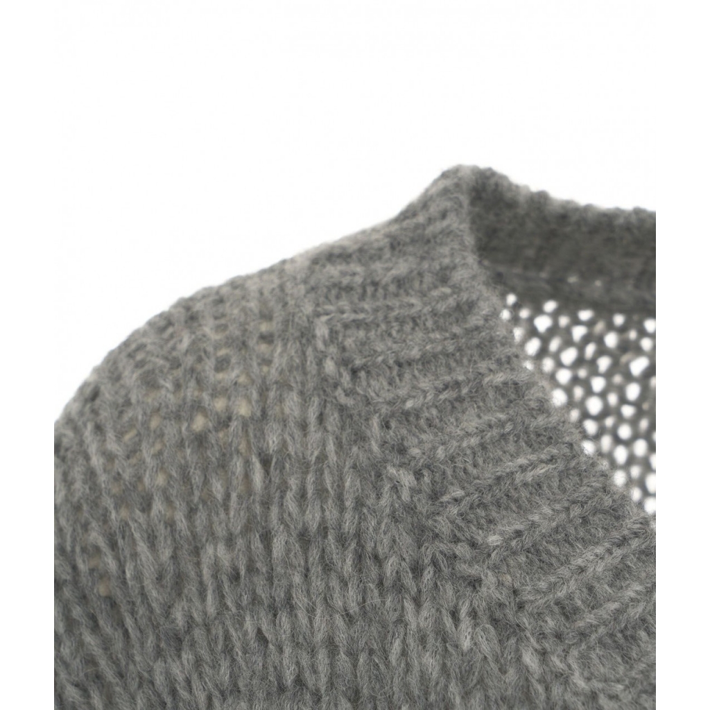 Maglione in misto lana grigio