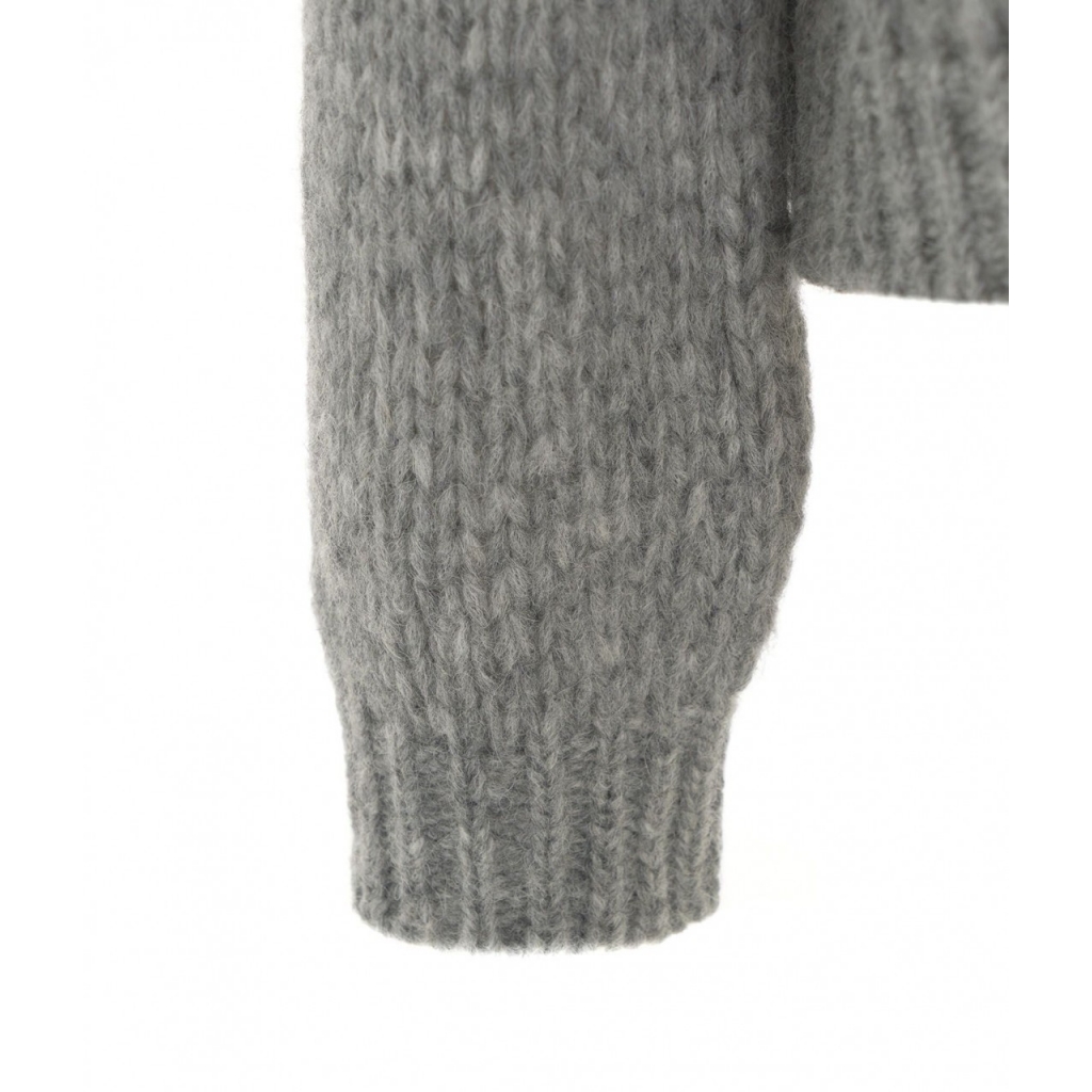 Maglione in misto lana grigio