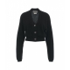 Cardigan a maglia in cashmere nero