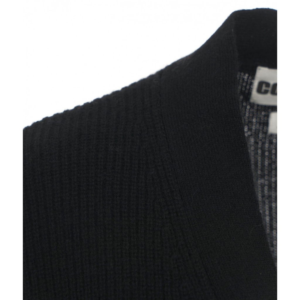 Cardigan a maglia in cashmere nero