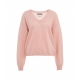 Maglione in cashmere rosa chiaro