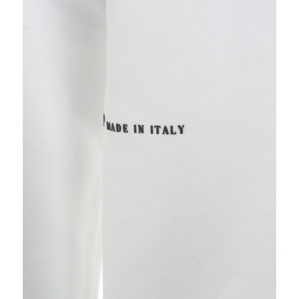 Felpa con logo bianco