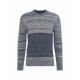 Maglione con scollo rotondo blu