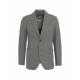 Blazer monopetto a spina di pesce grigio