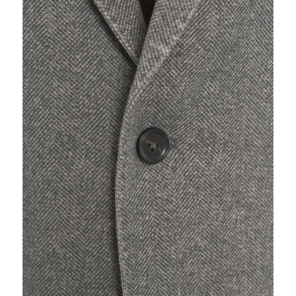 Blazer monopetto a spina di pesce grigio