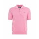 Polo in maglia rosa
