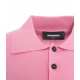 Polo in maglia rosa