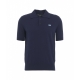 Polo in maglia blu scuro