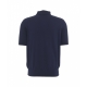 Polo in maglia blu scuro