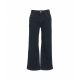 Straight cropped jeans blu scuro