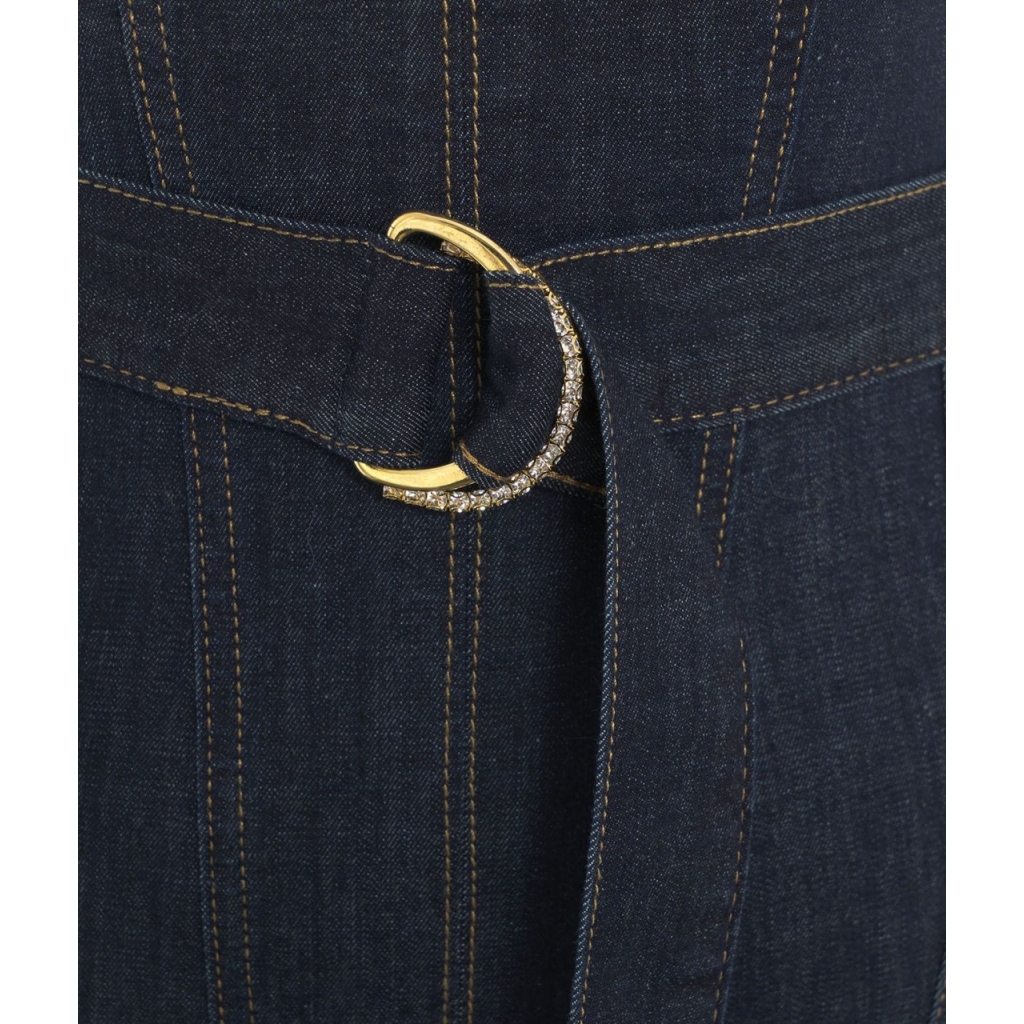Abito in denim blu scuro