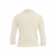 Maglione con colletto in perline bianco