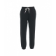 Joggers con logo ricamato nero