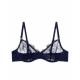 Reggiseno a filo Romeo blu scuro