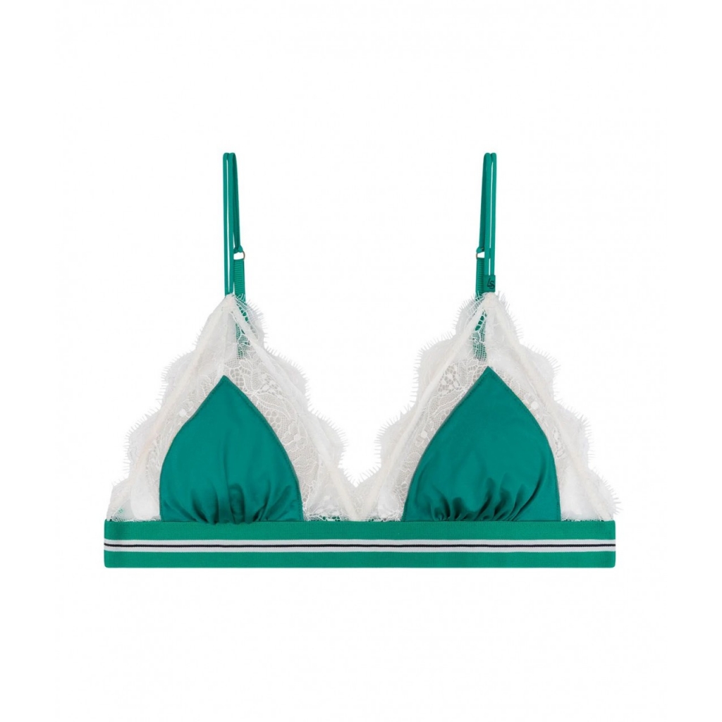 Bralette a triangolo Love Lace verde