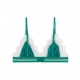Bralette a triangolo Love Lace verde