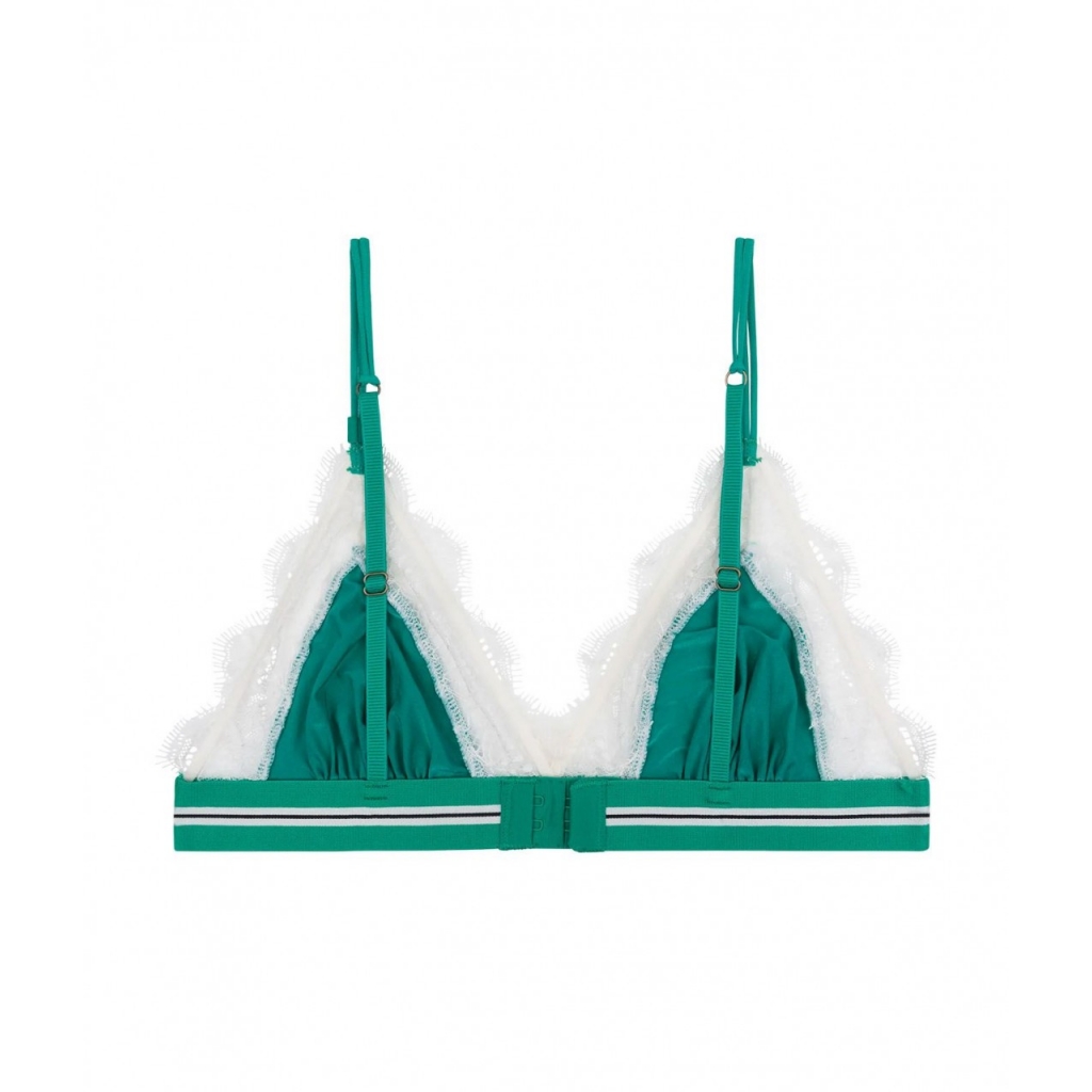 Bralette a triangolo Love Lace verde