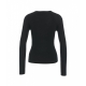 Maglione in misto lana merino nero