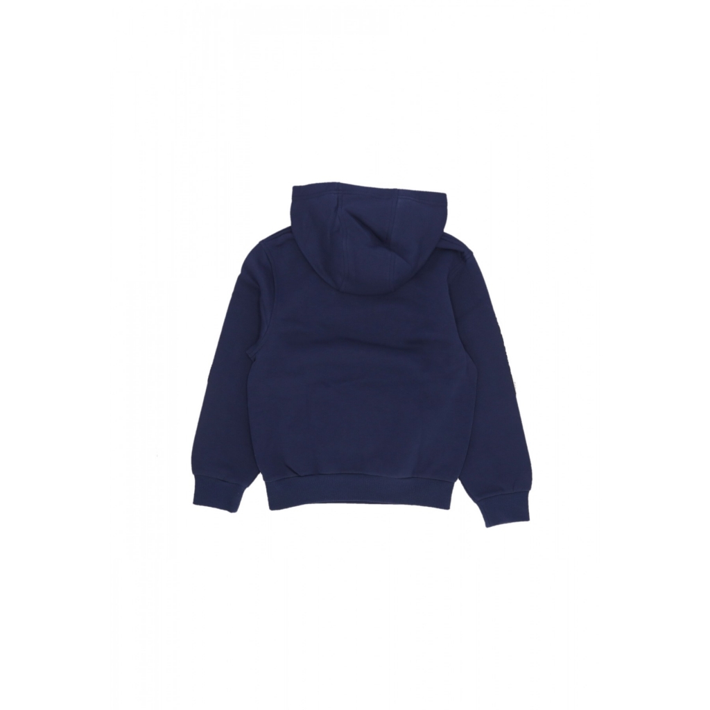 felpa cappuccio ragazzo sportswear club fleece hoodie MIDNIGHT NAVY/WHITE