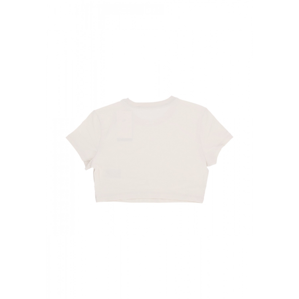 maglietta corta donna w sportswear chill knit sup crop top LT OREWOOD BRN/LT OREWOOD BRN