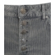 Pantaloni di velluto a coste Koons grigio