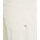 Pantaloni super high waist in velluto a coste Lola crema