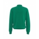 Maglione in merino con colletto a polo verde