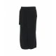 Gonna in cashmere a portafoglio nero