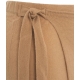 Gonna in cashmere a portafoglio marrone