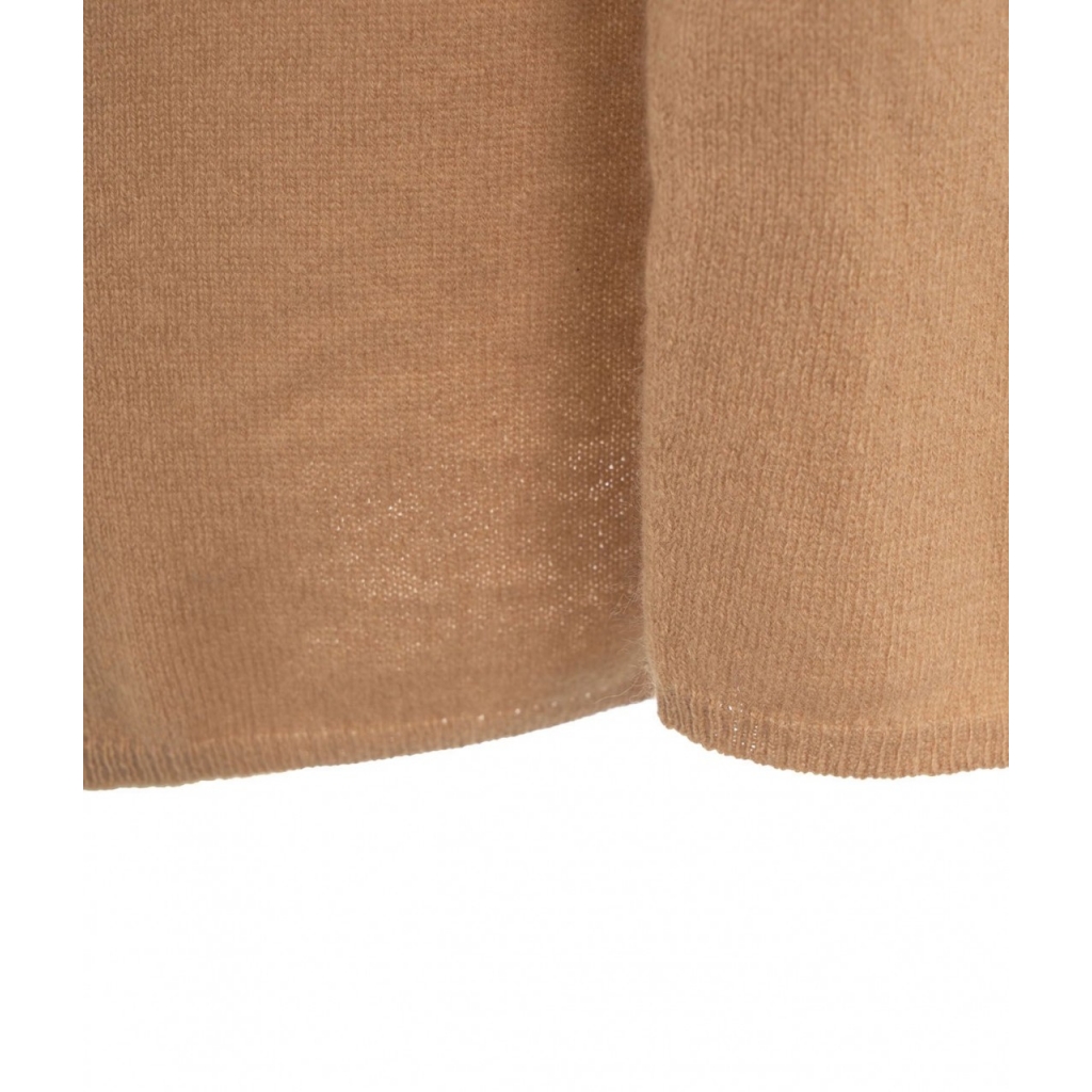 Gonna in cashmere a portafoglio marrone