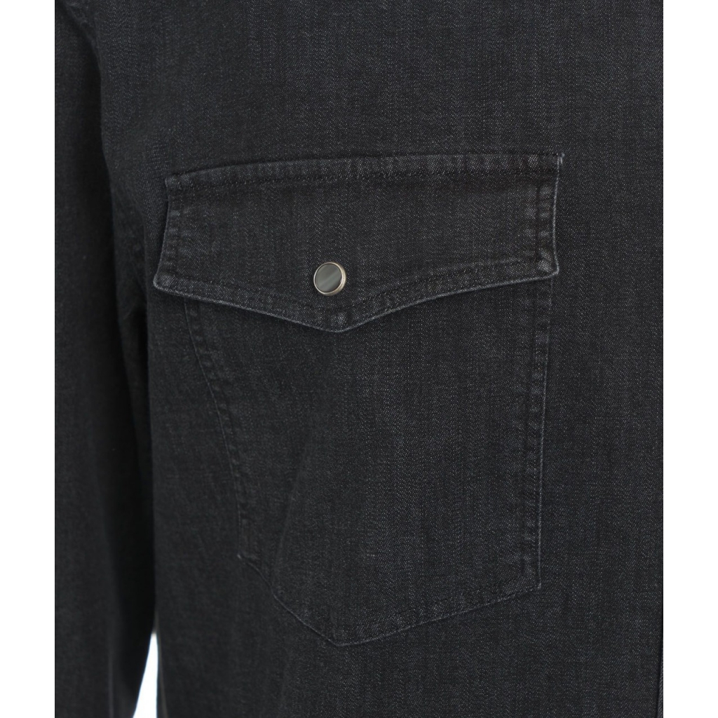 Camicia in denim grigio scuro