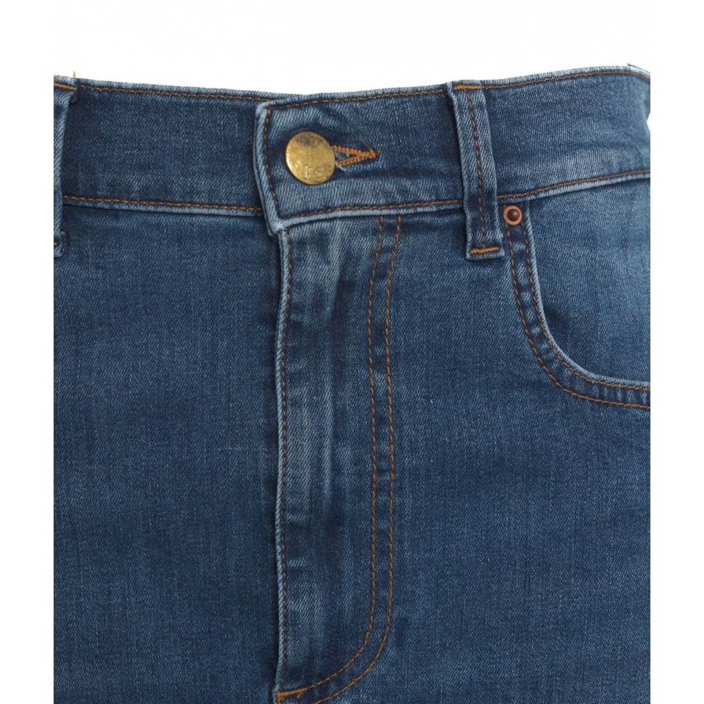 Gonna in denim Candice blu