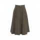 Gonna midi Guendalina verde scuro