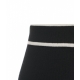 Gonna in maglia di misto seta nero