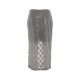 Gonna in pizzo con paillettes grigio scuro