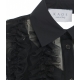 Camicia in mesh con rouges e sottoveste nero