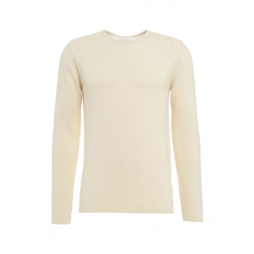 Maglia in upcycled cashmere crema